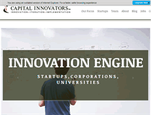 Tablet Screenshot of capitalinnovators.com